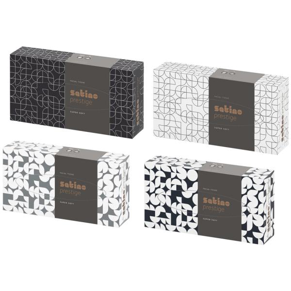 Kosmetiktücher Prestige, 2-lagig, hochweiß satino by wepa 206450 (4000735323333)