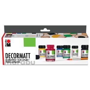 Acrylfarbe 'Decormatt', Starter Set Marabu 1401000000087 (4007751189547)