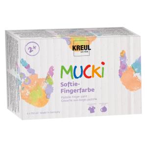 Softie-Fingerfarbe 'MUCKI', 150 ml, 6er-Set KREUL 2321 (4000798127169)