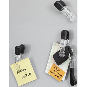 Notiz-Magnethalter GLOSSY, 4er Set, farbig sortiert WEDO 64 22099 (4003801855042)