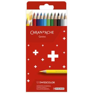 Buntstifte SWISSCOLOR, 18er Kartonetui CARAN D'ACHE 1284.818 (7630002343329)