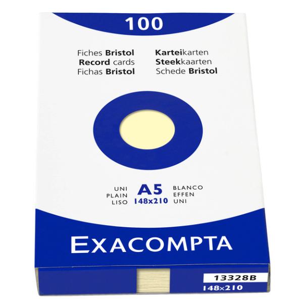 Karteikarten, DIN A5, kariert, grün EXACOMPTA 13248E (3130630132486)