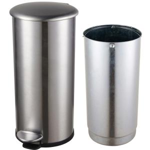 Tret-Abfallbehälter 'the zinc', 12 Liter, weiß helit H2406505 (4012086876260)