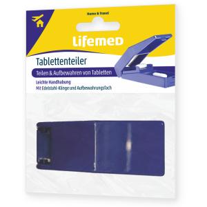 Tabletten-Teiler mit Aufbewahrungsfach, blau Lifemed 99483 (4251594211242)