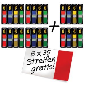 Haftmarker Index Mini, 11, 9 x 43, 2 mm, 4-farbig Post-it 683-4+2 free (40467193780122)