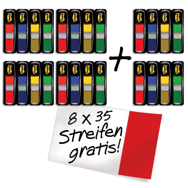 Haftmarker Index Mini, 11, 9 x 43, 2 mm, 4-farbig Post-it 683-4+2 free (40467193780122)