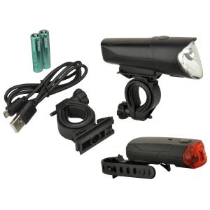 Fahrrad-LED-Beleuchtungs-Set 40/ 20/ 10 Lux FISCHER 85346 (4008153853463)