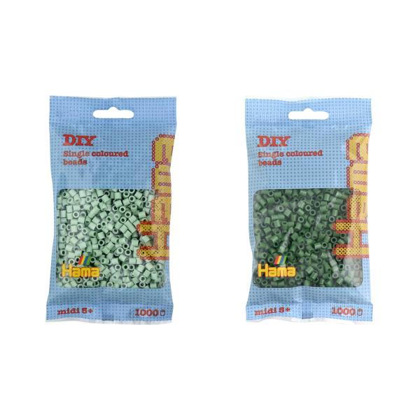 midi, grün, im Beutel Hama Bügelperlen 207-10 (0028178207106)