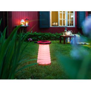 Teleskop-Hocker SITTOGLOW, aus Kunststoff, schwarz WEDO 212 6101 (4003801869988)