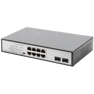 19' Gigabit PoE Switch, 8-Port, Unmanaged, 2 Uplinks DIGITUS DN-95140 (4016032467380)