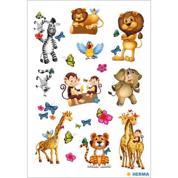 Sticker DECOR 'Dschungeltiere' HERMA 3793 (4008705037938)