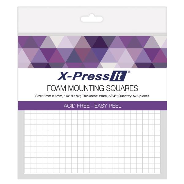 X-Press It Montage-Schaumklebequadrate, 6 mm transotype 75126 (9323842012514)