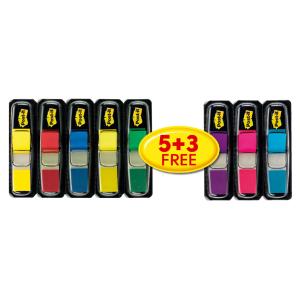 Haftmarker Index Mini, 11, 9 x 43, 2 mm, 5+3 GRATIS Post-it 683-P5+3 (5902658115837)