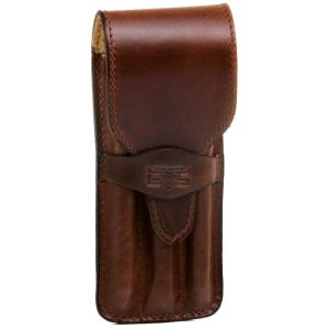 Stifteetui für 3 Stifte, Sattelleder, braun MIKA 28057202 (4260308920981)