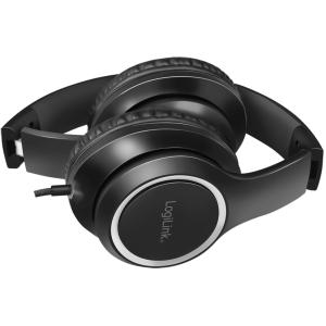 Stereo Headset High Quality, mit Mikrofon, schwarz LogiLink HS0053 (4052792063097)