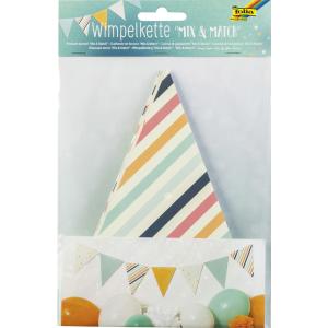 Wimpelkette 'Mix & Match', aus Motivkarton, 14 Wimpel folia 2375 (4001868107760)