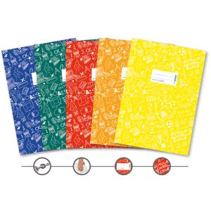 Heftschoner Schoolydoo, DIN A5, aus PP, 5er Set HERMA 20215 (4008705202152)