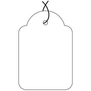 Warenanhänger - Kleinpackung, Maße: 22 x 35 mm, weiß APLI 7011 (8410782070115)