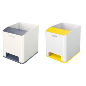 Sound Stifteköcher WOW Duo Colour, 2 Fächer, schwarz LEITZ 5363-10-95 (4002432122110)