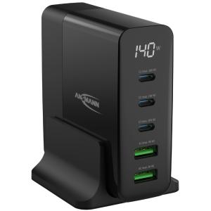 USB-Tisch-Ladegerät DC5140PD, 5 Port, 140 Watt ANSMANN 1001-0149 (4013674195060)