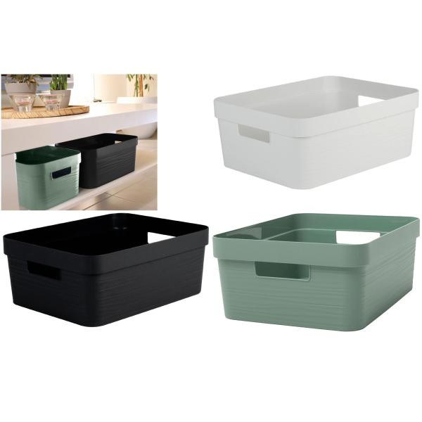 Aufbewahrungsbox STONE, 6 Liter, PP, schwarz EDA 010001 NO (3086960262938)