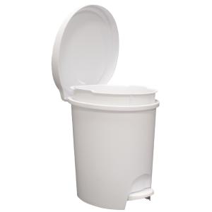 Tret-Kosmetikeimer Stepy, 6 Liter, PP, weiß EDA 010627 BL (3086960264604)