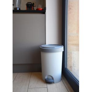 Tret-Abfallbehälter Stepy, 15 Liter, PP, anthrazit EDA 010629 G.ANT (3086960264611)