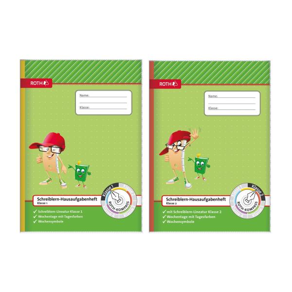 Schreiblern-Hausaufgabenheft Kompass, 2. Klasse, DIN A4 ROTH 89253 (4028279892535)