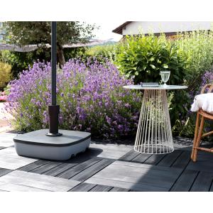 Sonnenschirmständer, Kunststoff, eckig, mit Rollen EDA 19637 G.BT (3086960273491)