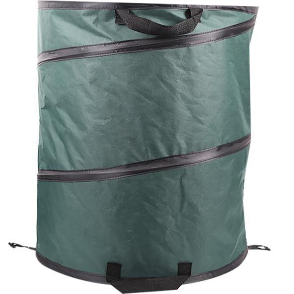 Gartensack POP UP, 117 Liter, aus Polyester, dunkelgrün EDA 010531 V.CA (3086960261535)