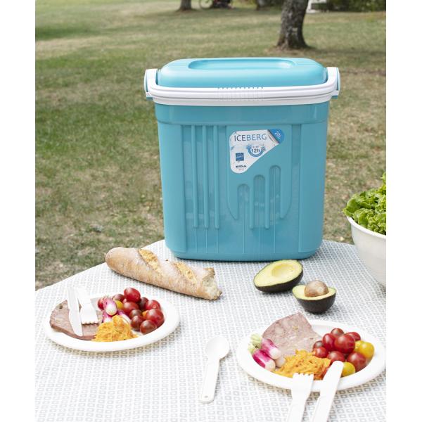 Kühlbox ICEBERG, 20 Liter, grau / grün EDA 019714 G.GL/BL (3086960244804)