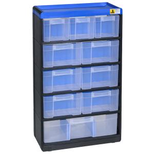 Kleinteilemagazin VarioPlus Pro 53/ 21, 10 Fächer allit 464640 (4005187646405)