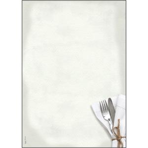 Design-Papier, DIN A4, 90 g/ qm, Motiv 'Menü neutral' sigel DP127 (4004360841255)