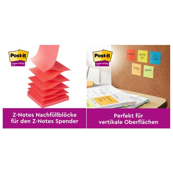 Haftnotizen super sticky z-notes, 76 x 76 mm, Cosmic Post-it R330-6SS-COS (0076308871680)