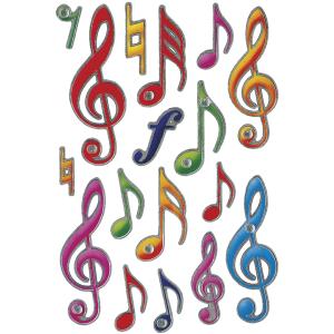 Sticker MAGIC 'Notenschlüssel', Jewel HERMA 6181 (4008705061810)