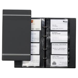 Visitenkarten-Ringbuch VISIFIX, schmal, anthrazit DURABLE 2385-58 (4005546208886)