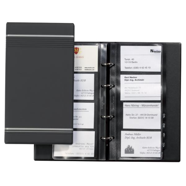Durable Visitenkarten-ringbuch Visifix Anthrazit 238558 (4005546208886)