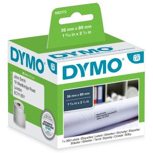 DYMO LabelWriter-Adress-Etiketten, 89 x 36 mm, transparent Dymo S0722410 (5411313990134)