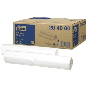 TORK Abfallsack, transparent, 50 Liter tork 204060 (7310791080932)