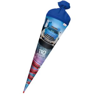 Schultüte 'Polizei 110', rund, 700 mm, mit Effekt ROTH 677447 (4028279703886)