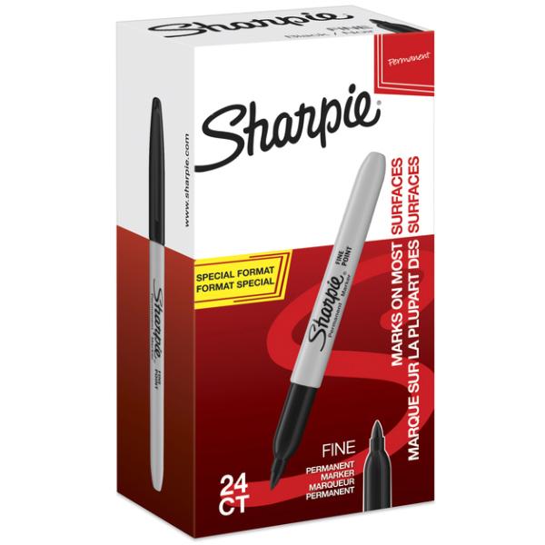 Permanent-Marker FINE, Value Pack, schwarz Sharpie 2077128 (3026980771287)