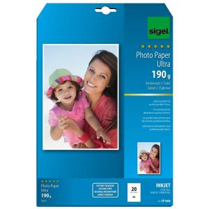 Ultra-Foto-Papier, DIN A4, seidenmatt, 190 g/ qm sigel IP666 (4004360996979)