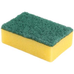 Topfreiniger, aus Schaumstoff/ Hartvlies, gelb/ grün HYGOCLEAN 30130 (4015544727807)