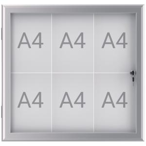 Schaukasten excite, 9 x DIN A4, Aluminium MAUL 6653908 (4002390084284)