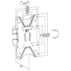 TV-Wandhalterung Full Motion, für 58, 42 - 106, 68 cm LogiLink BP0008 (4052792042559)
