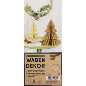 Folia Dekoartikel Mehrfarbig Wabentannen  11,0/17,0 Cm 2 St. 49212 (4001868124842)