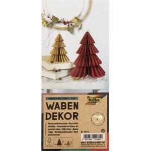 Folia Dekoartikel Mehrfarbig Wabentannen  11,0/17,0 Cm 2 St. 49213 (4001868124859)