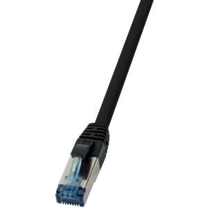 LogiLink Patchkabel, Kat. 6A, S/ FTP, 20, 0 m, schwarz, PUR CQ6115P (4052792049848)