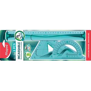 Geometrie-Set Flex, bruchfest, 3-teilig, 4 Funktionen Maped 897120 (3154148971207)