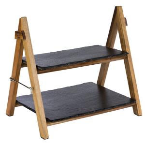 Serviergestell, 2-stufig, zusammenklappbar APS 958 (4004133009585)